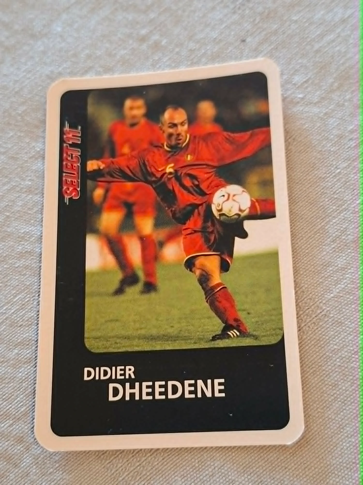 Voetbalkaart : Didier Dheedene / Rode Duivels / 2000